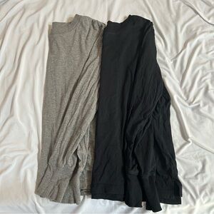 Lou & Grey LOFT Women’s Long Sleeve Shirts Gray and Black Size Medium